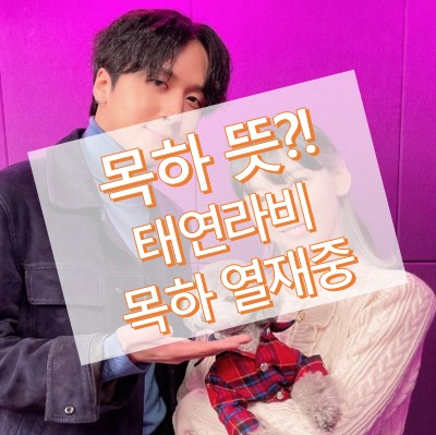 목하 뜻