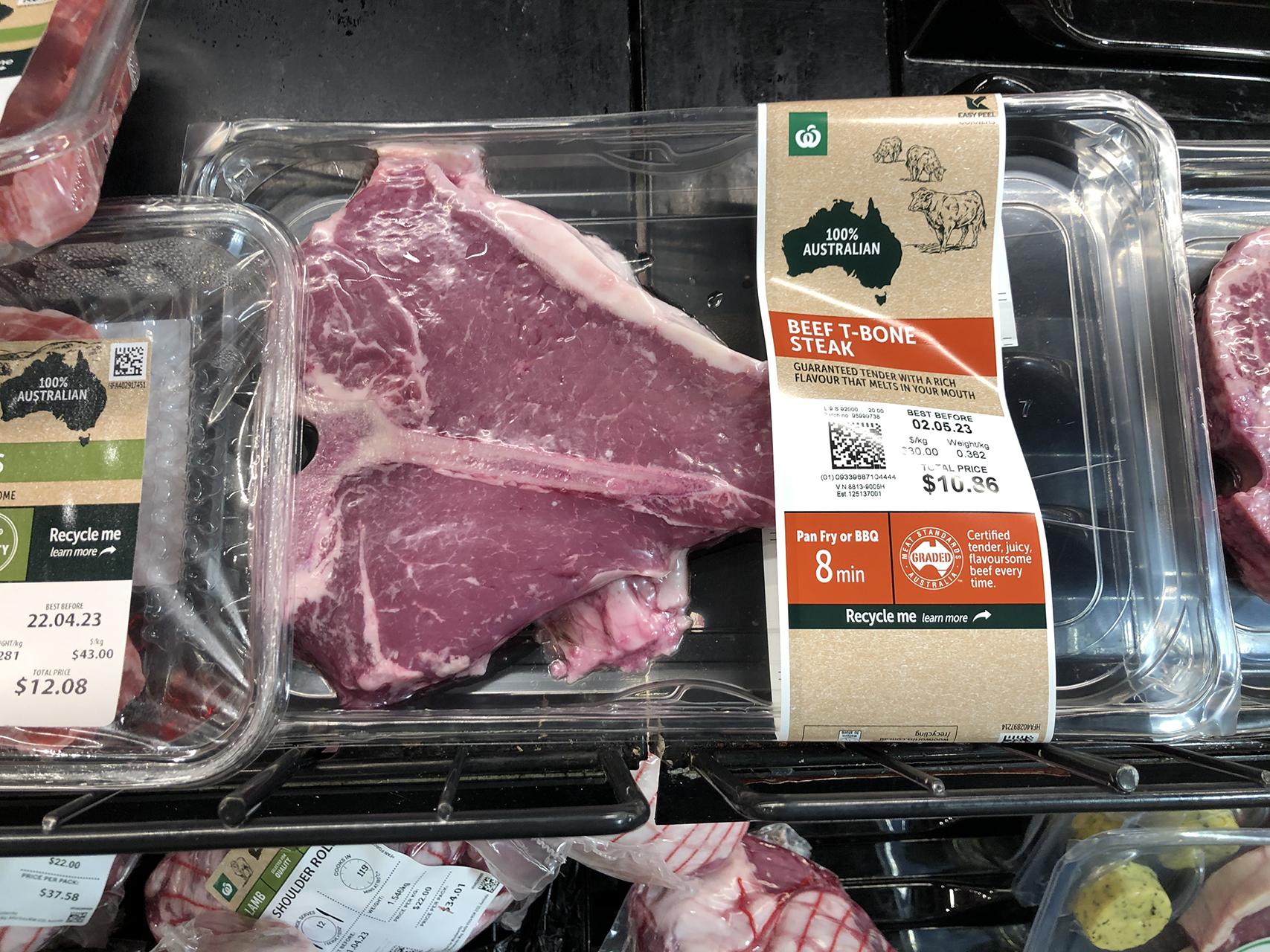 골드코스트 울월스 티본스테이크