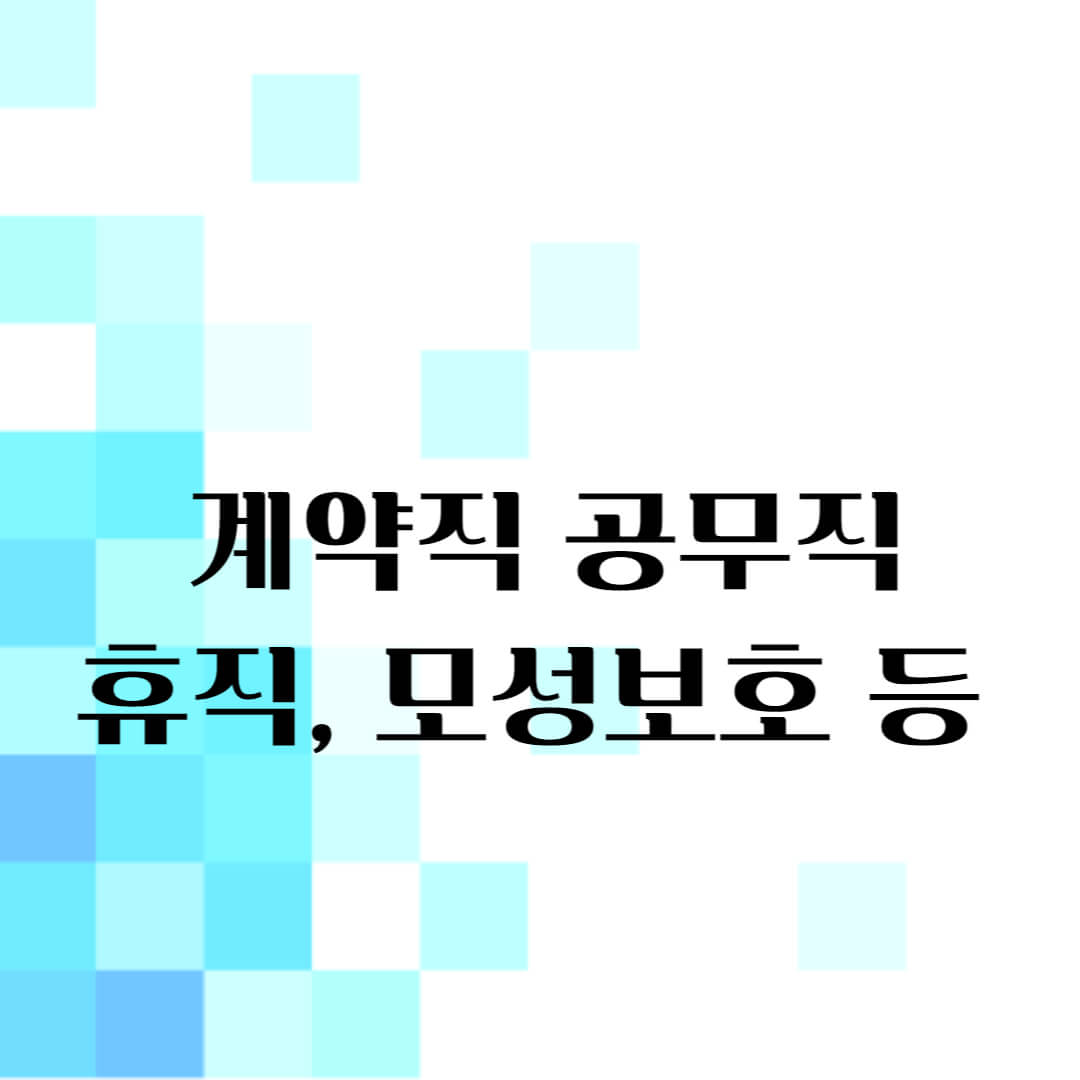 기간제 근로자의 휴직과 모성보호등 제도 썸네일