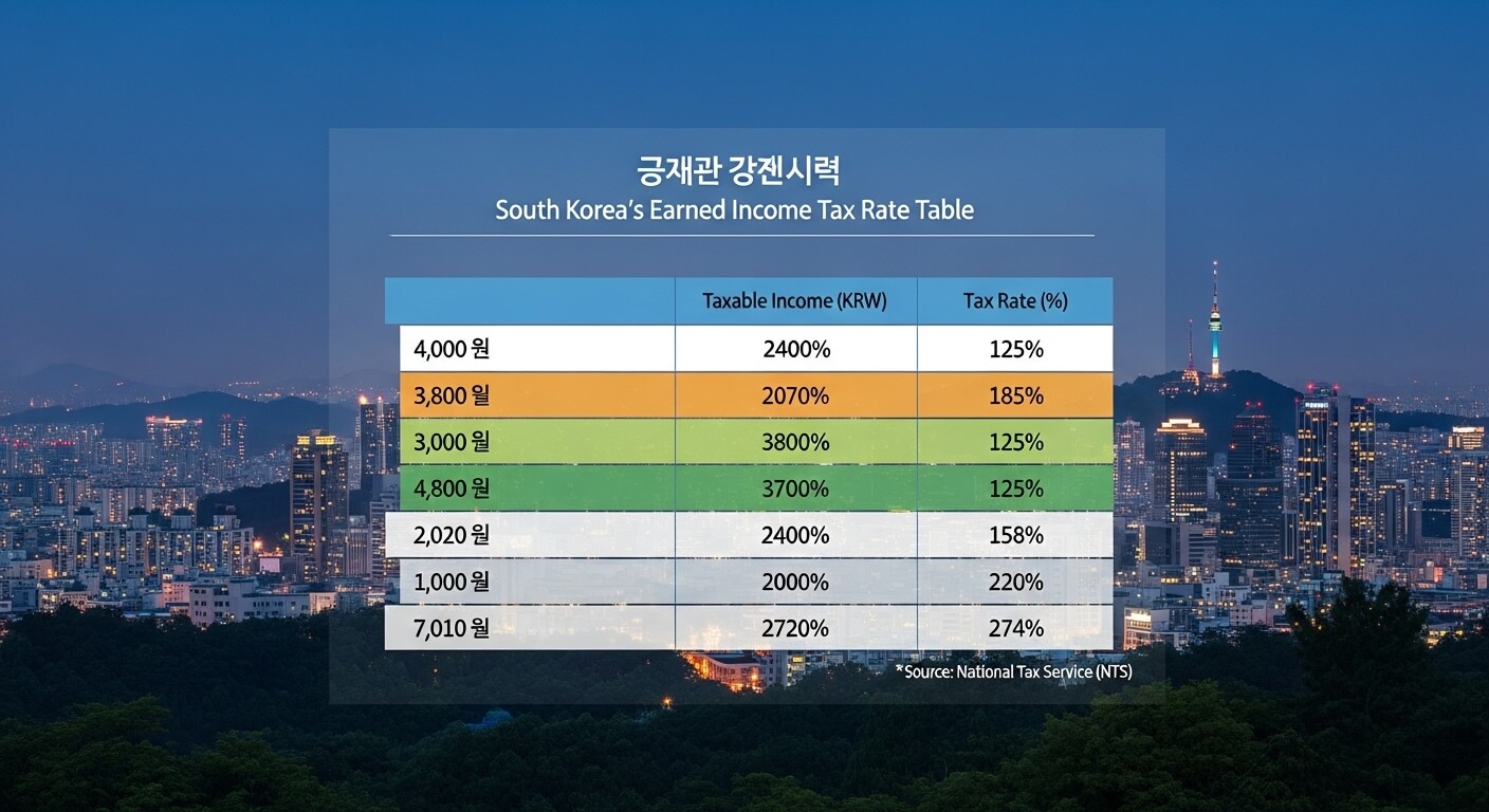 근로소득 세율표