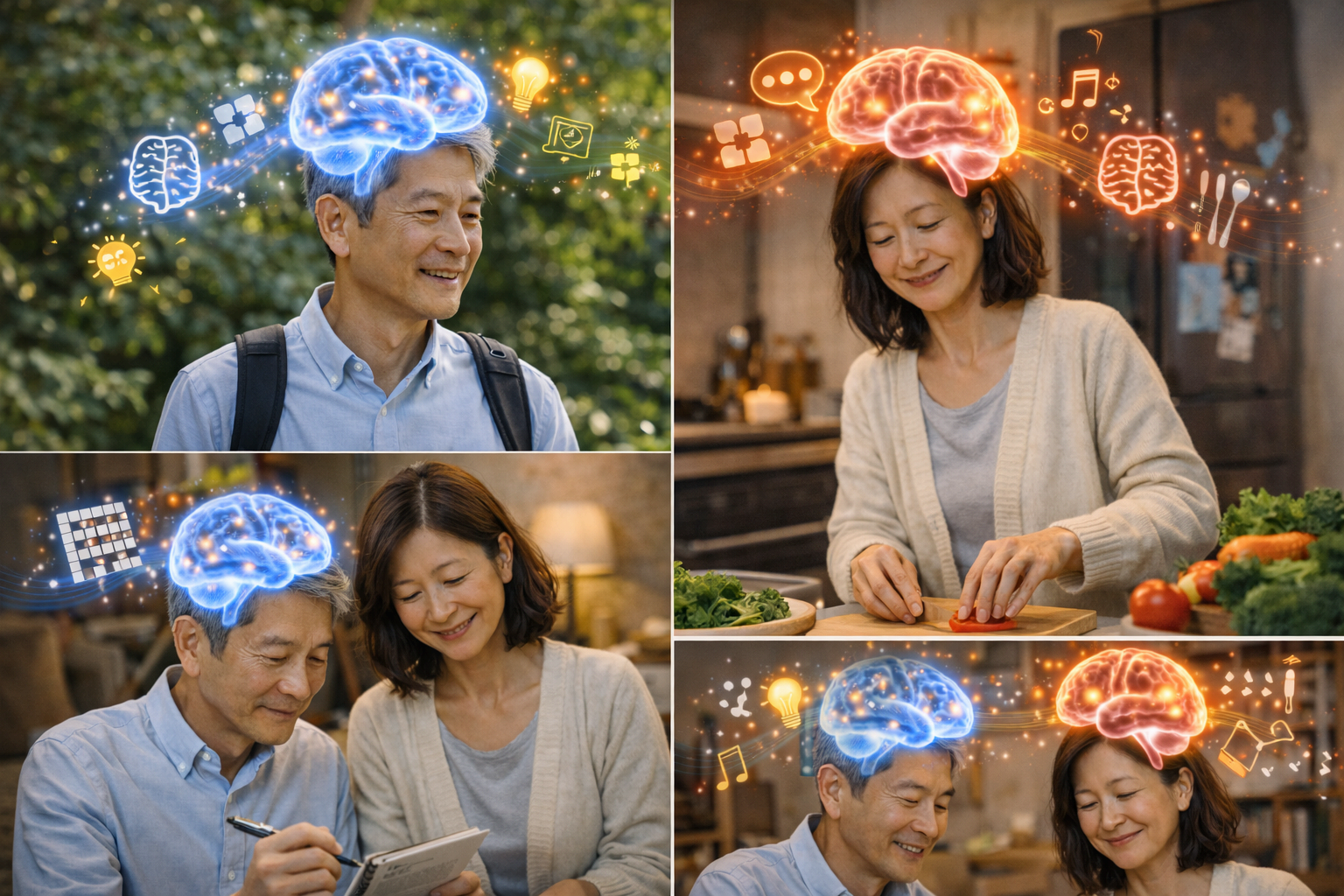 중장년을 위한 두뇌 자극 : 기억력과 사고력을 동시에 깨우는 생활 전략