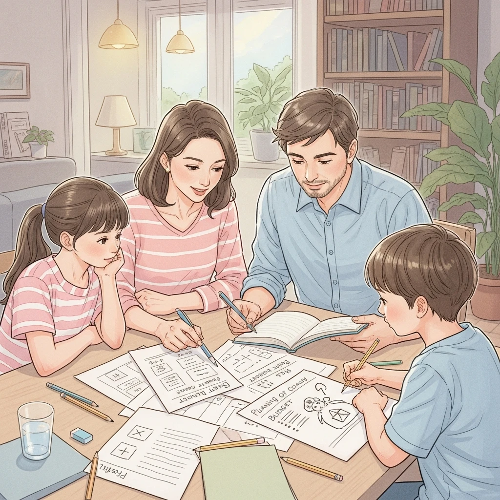 가족 예산 계획 모습