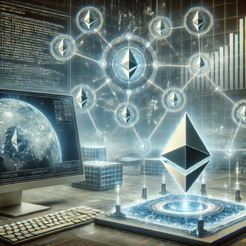Ethereum 네트워크, 스마트 계약 코드 스크린샷