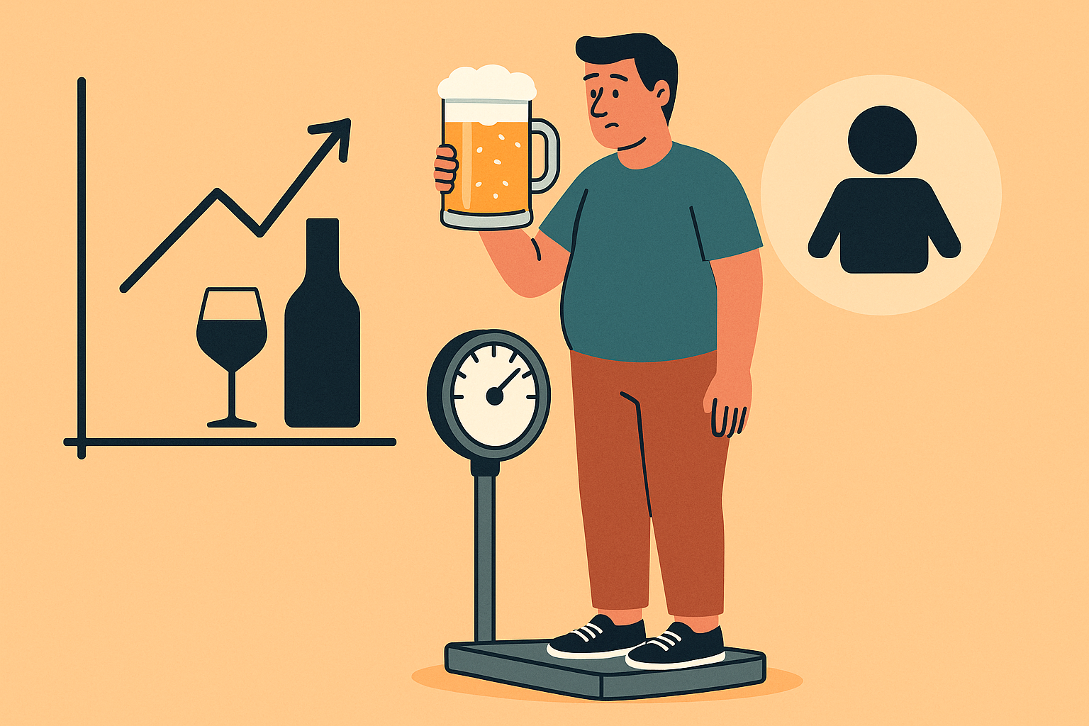 알코올섭취와체중증가의 상관관계