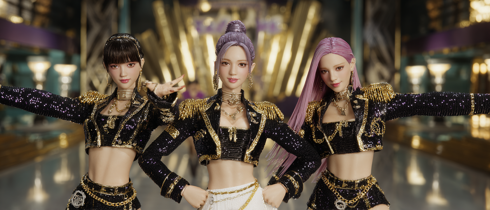 미니어처풍으로 재해석한 케이팝 데몬 헌터스 장면 by pearl's review