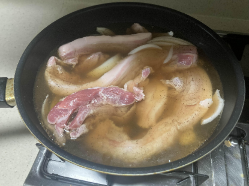 바쁜 김장철 초간단 15분 삼겹살 수육