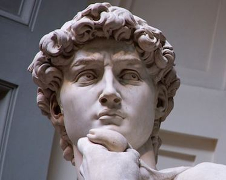 다비드상의 얼굴