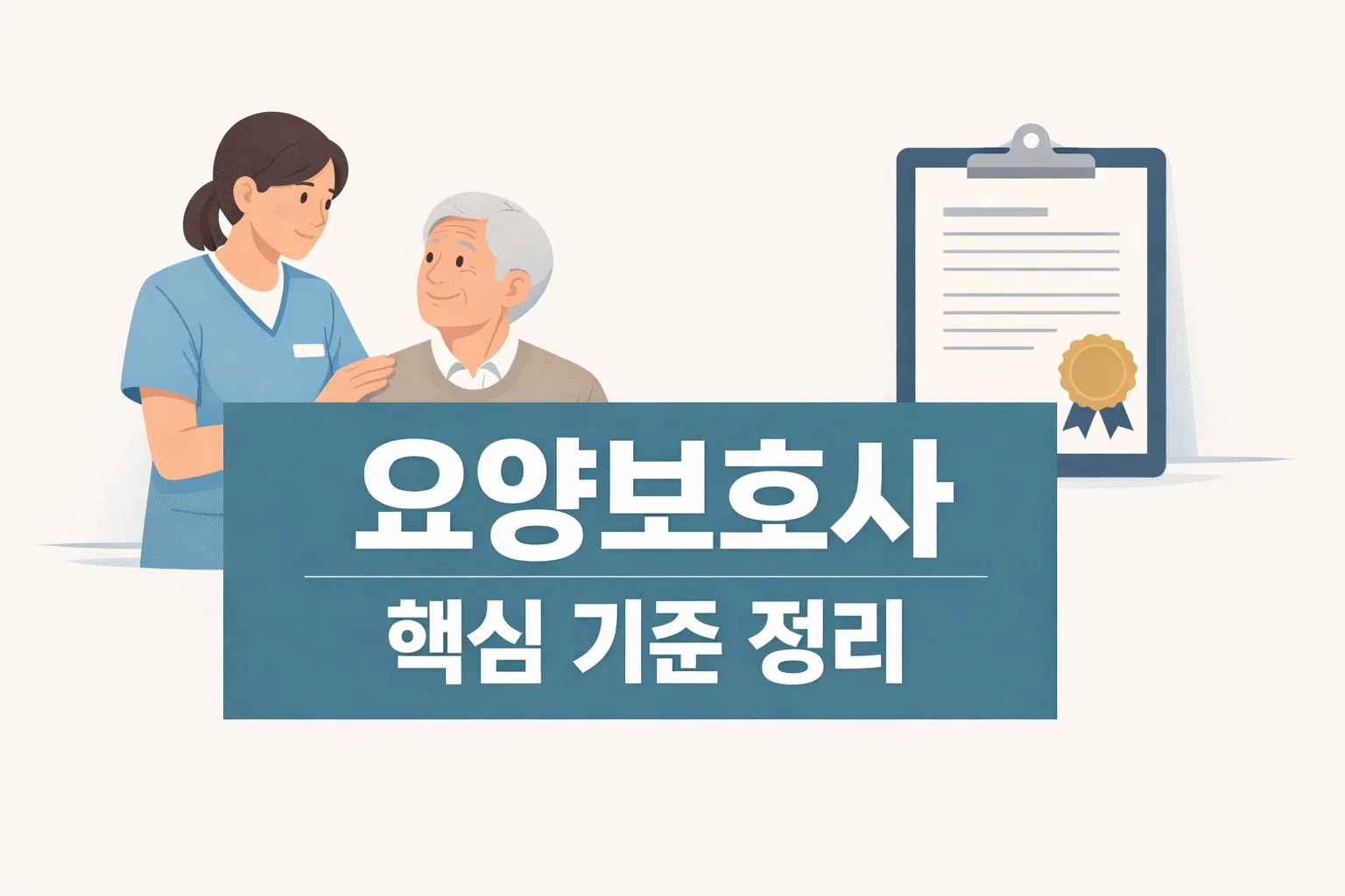 요양보호사 자격증 취득방법부터 시험일정 급여 가족케어까지 전체 흐름을 처음부터 이해하도록 정리한 이미지