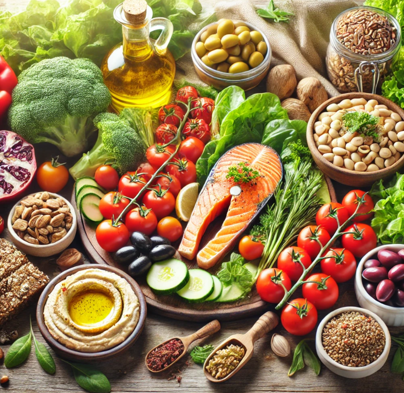 지중해식 식단 장수음식