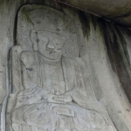 보문사 마애석불좌상