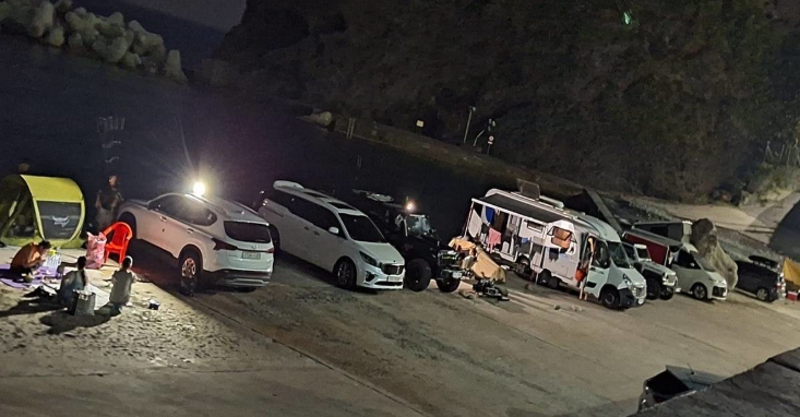 차박하는 차들