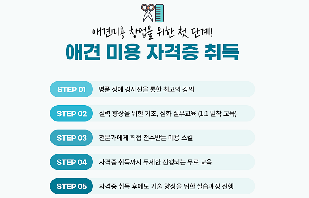 애견미용자격증비용