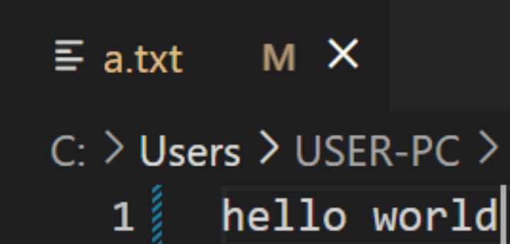 b-branch 브랜치에 git stash apply 명령을 적용한 상태