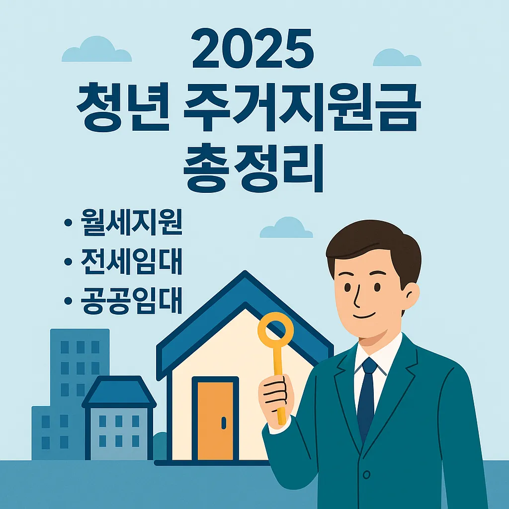 2025 청년 주거지원금 총정리 - 월세지원·전세임대·공공임대 한 번에 보는 핵심 가이드