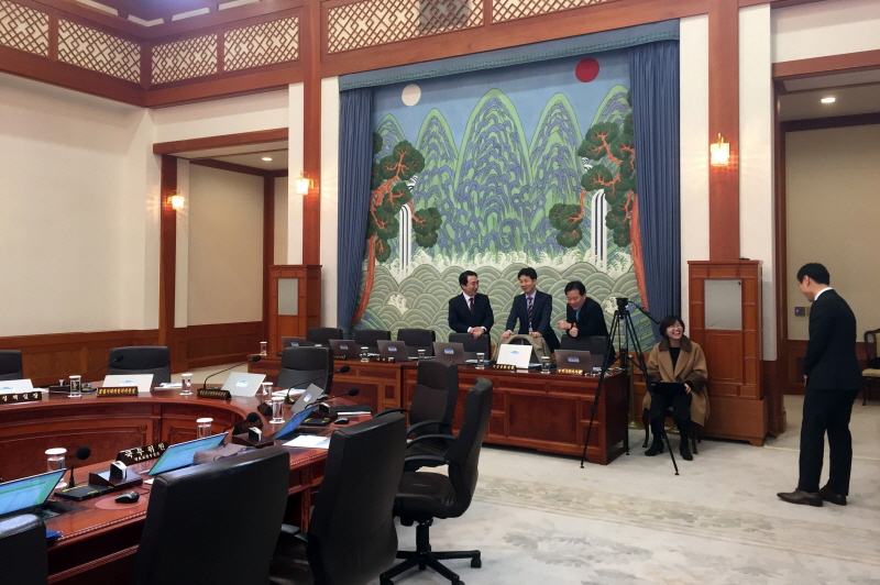 청와대 출입기자 영상기자