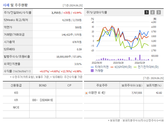티에이치엔_기업개요