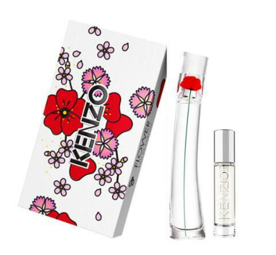 꽃그림이 그려진 향수