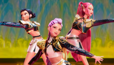 k팝 데몬 헌터스 주인공 3명 모습