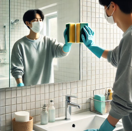 욕실 타일 때 제거 하는 효과적인 방법