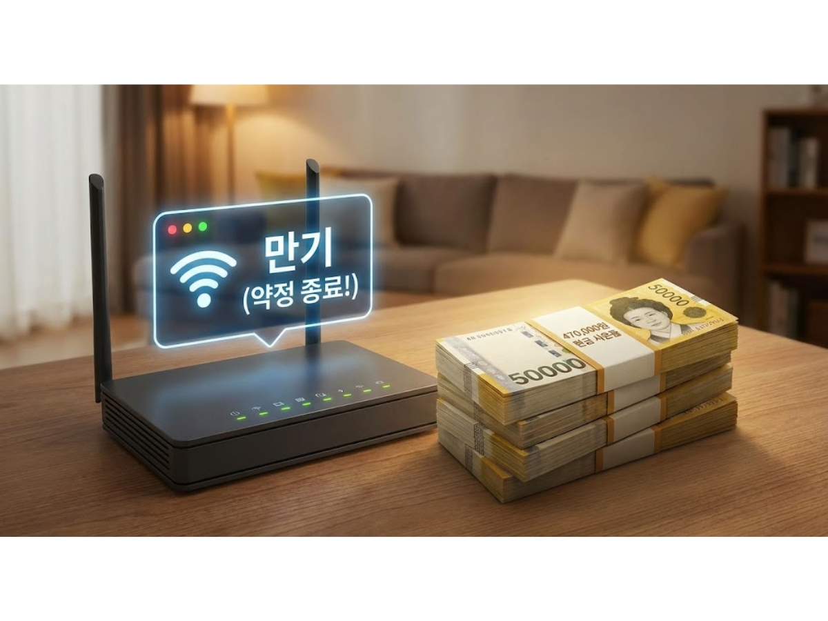 "재약정하면 호구?" 인터넷 가입 시 현금 47만원 무조건 받는 법 (경품고시제 완벽 정리)