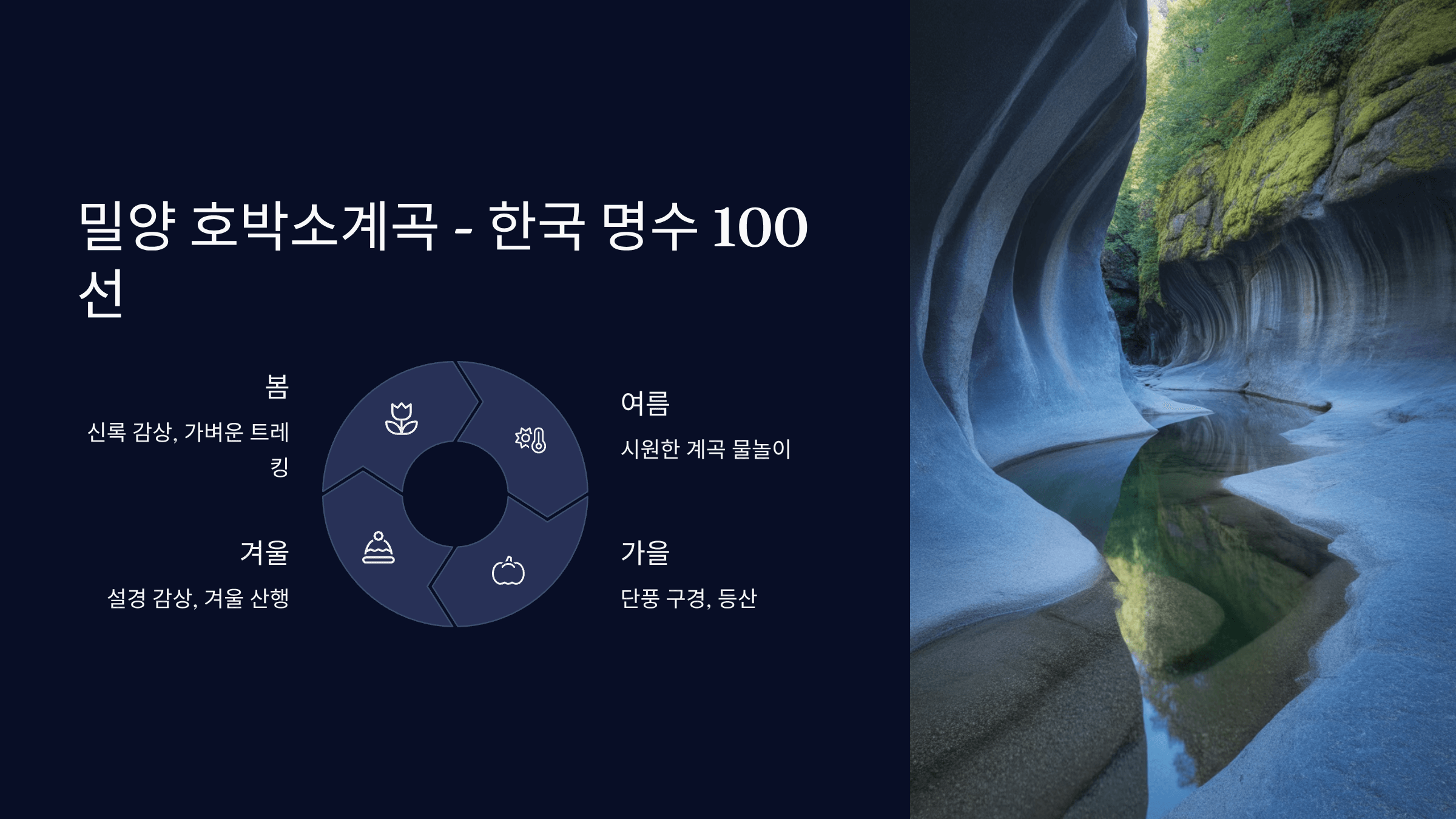 밀양 호박소계곡