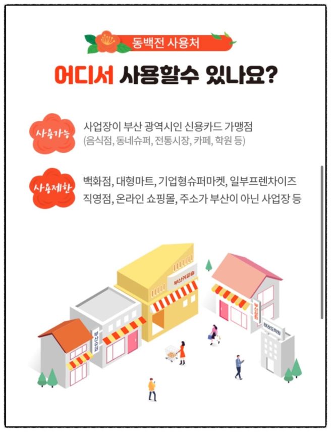 부산 동백전 가맹점 사용처