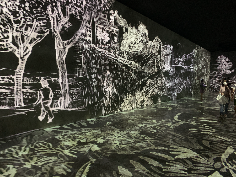 빛의 벙커 고흐 미디어 아트