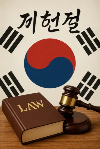 제헌절-태극기-법전-판결봉