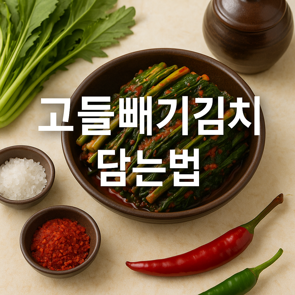 고들빼기김치 담는법