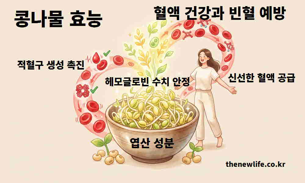 콩나물 효능 혈액 건강 빈혈 예방