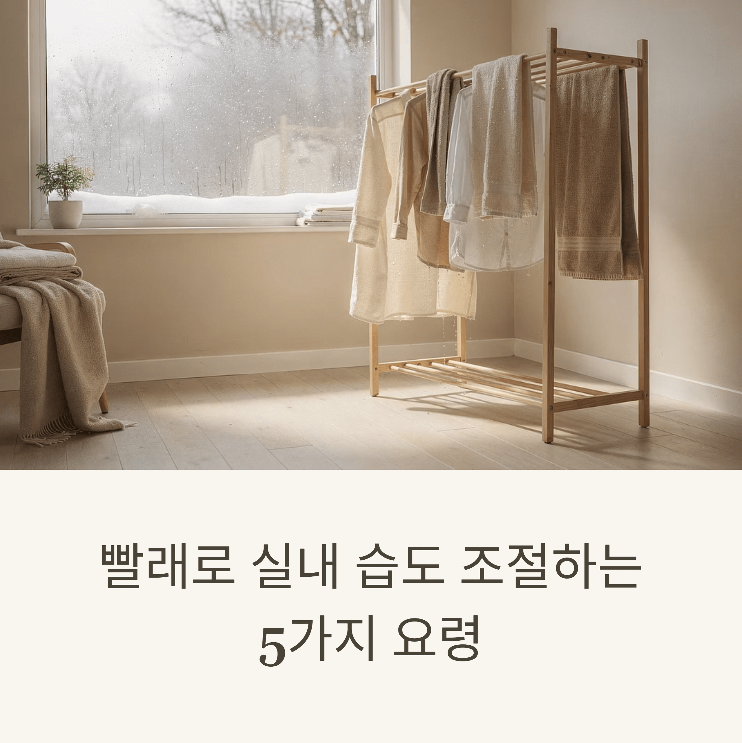 빨래로 실내 습도 조절하는 5가지 요령