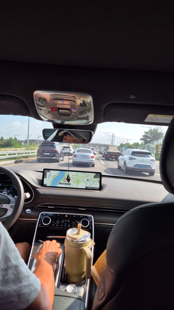 양평가는 길 차가 너무 막히는 모습