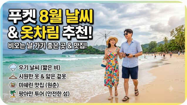푸켓 8월 날씨 옷차림 추천 여행지