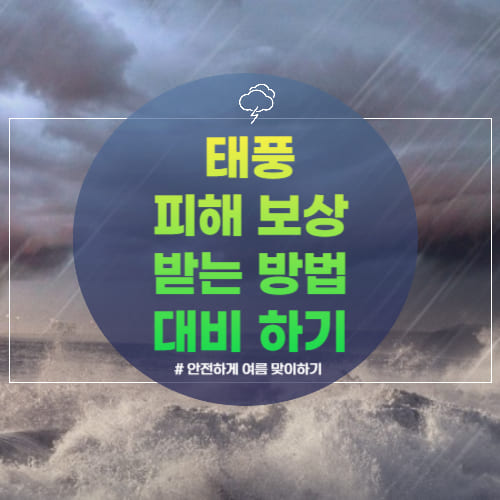 태풍 6호 카눈 피해 보상 받는 방법 및 대비 총정리