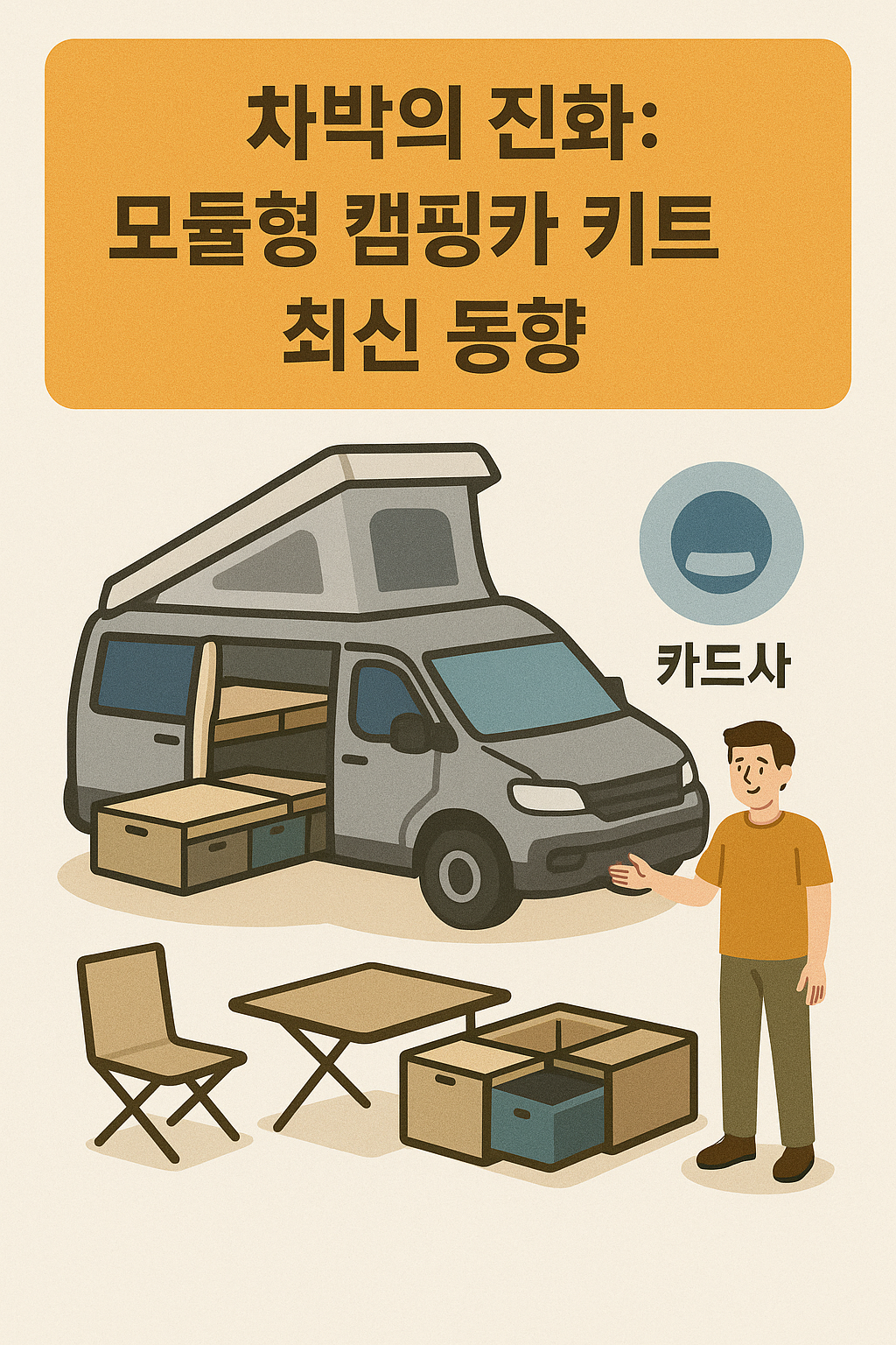 차박의 진화: 모듈형 캠핑카 키트 최신 동향 관련 이미지 사진