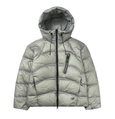 슈데일리 뉴발란스 플라잉 77 슈퍼라이트 후드형 헤비 구스다운 라이트 그레이 NBNPF41083-16