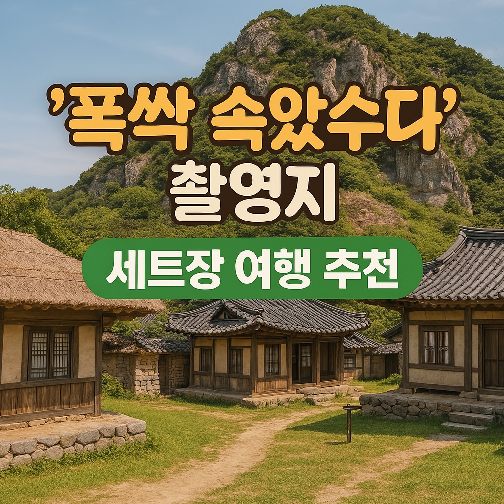 폭싹 속았수다 촬영지, 세트장 여행 추천