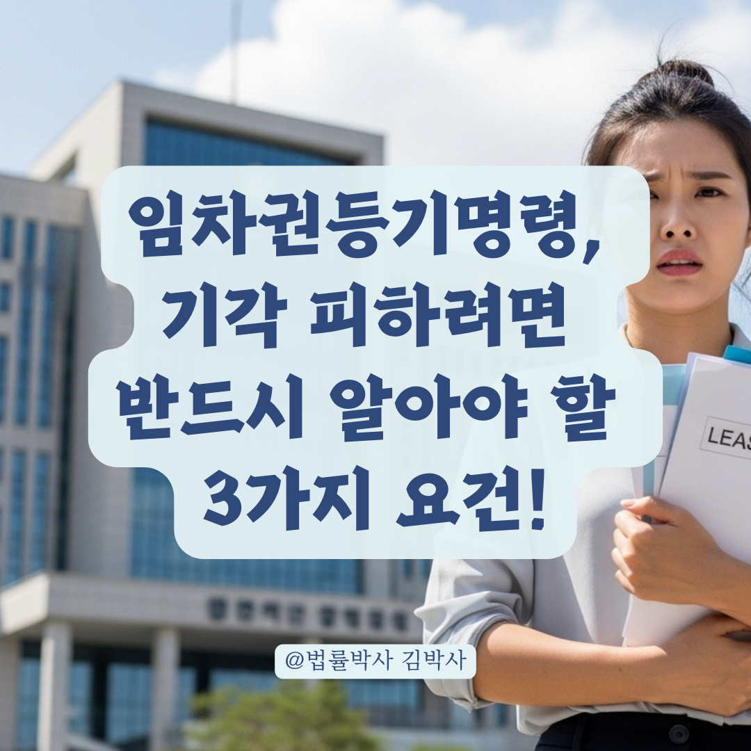 임차권등기명령, 신청해도 기각되는 대표적인 사례 정리.