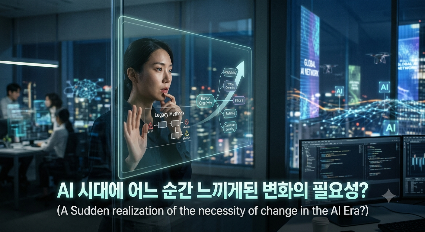 이미지 설명: 어느 순간 느끼게 된 변화의 필요성