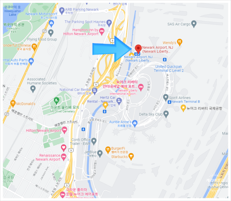 뉴웍공항에서 맨해튼 가는 방법