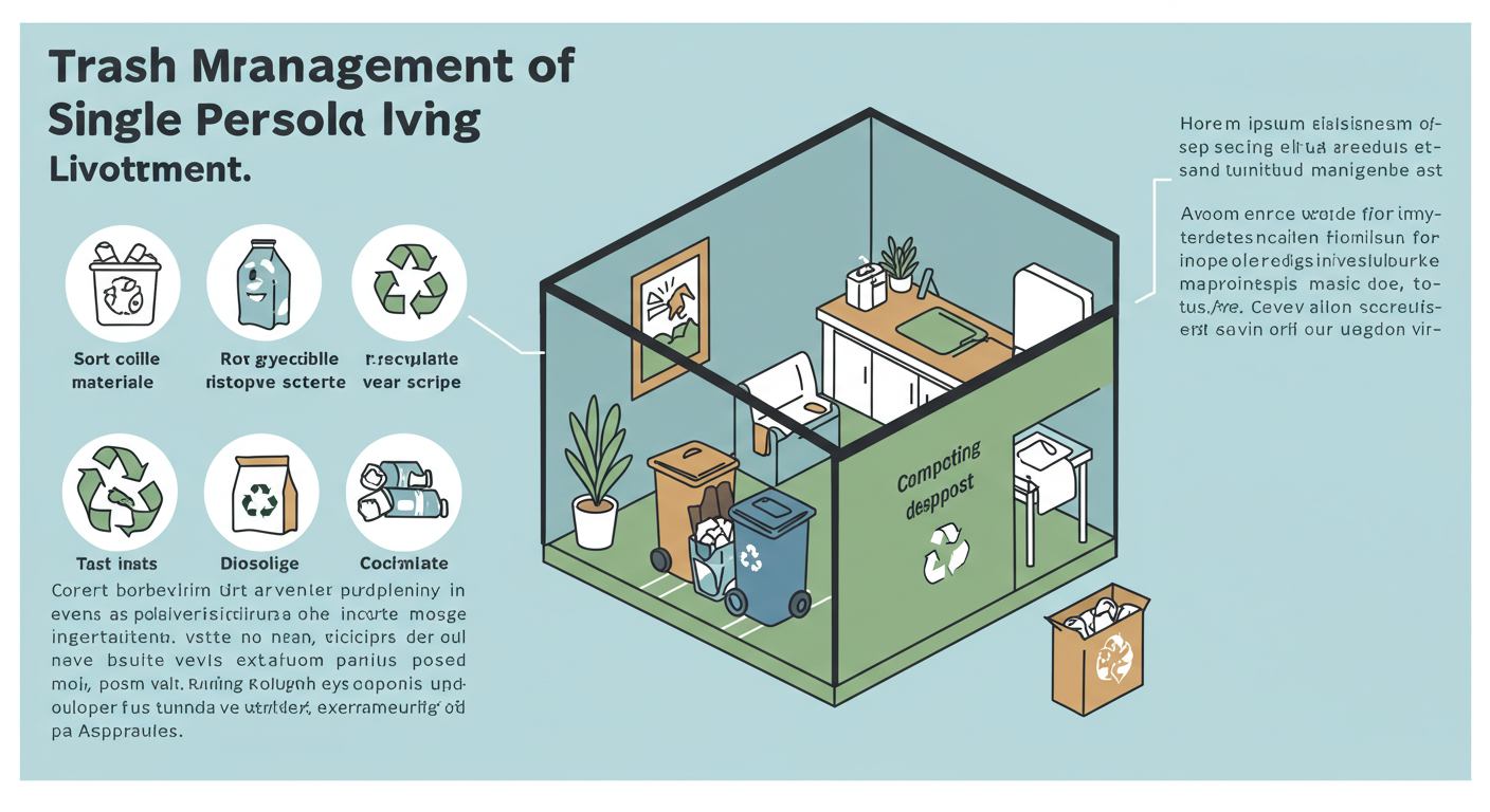 혼자 사는 사람들을 위한 간단한 쓰레기 관리 노하우