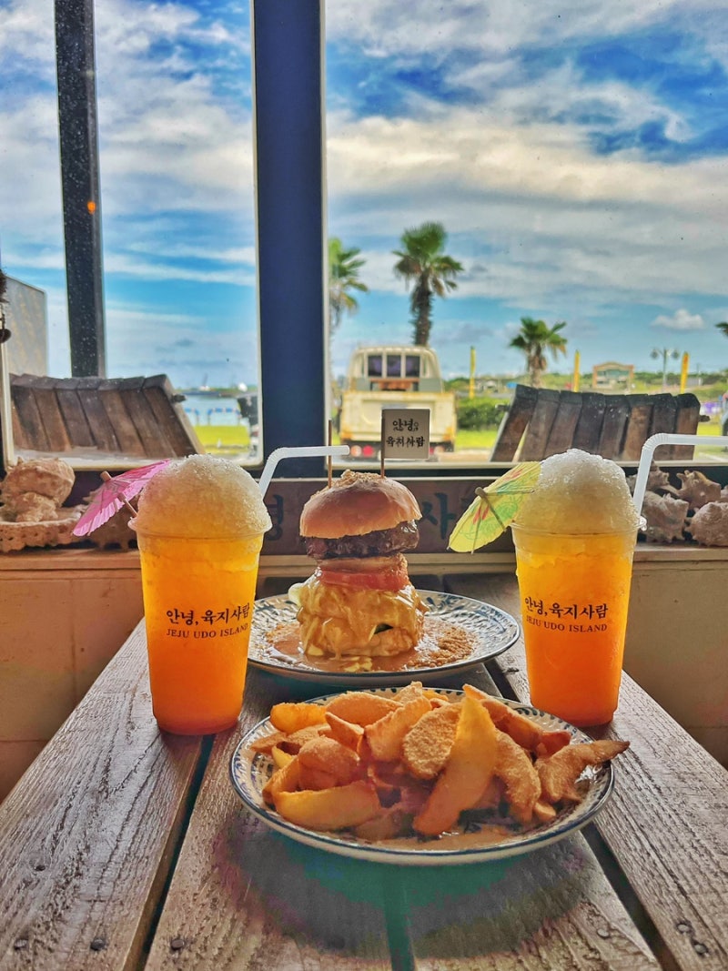 제주 우도 수제버거 '안녕육지사람'