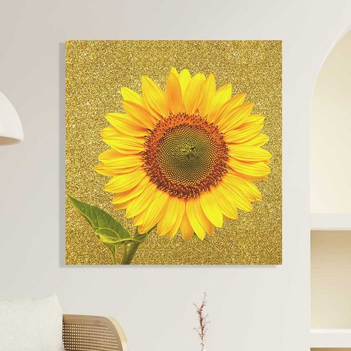 세잔느화실 골드해바라기 캔버스 액자 집들이 선물