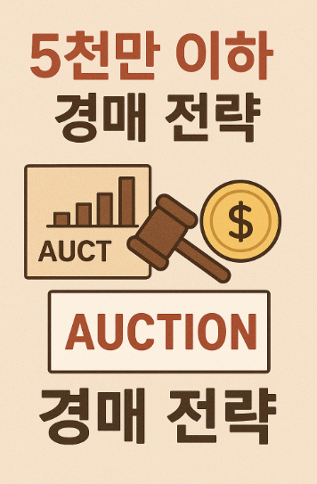 5천만 이하 경매 전략