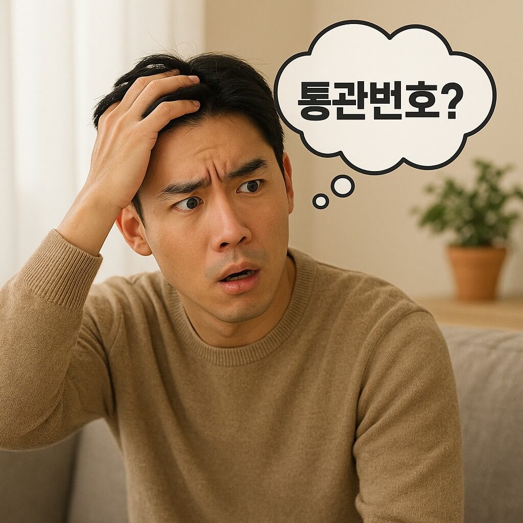 개인 통관번호를 다시 발급받아야 했던 조금은 난처했던 경험