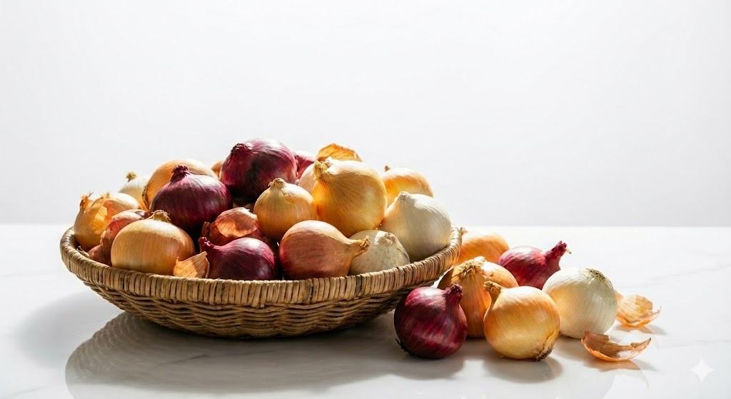 관 건강과 면역력에 좋은 영양 가득한 신선한 양파