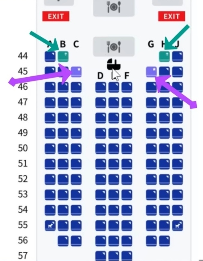 기내 일반석 가장 좋은 자리 이미지