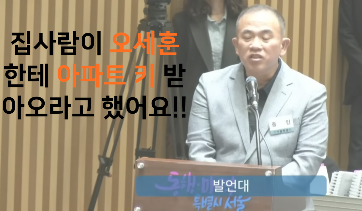 명태균 오세훈 국감(국정감사) 명태균 발언 캡쳐 이미지
