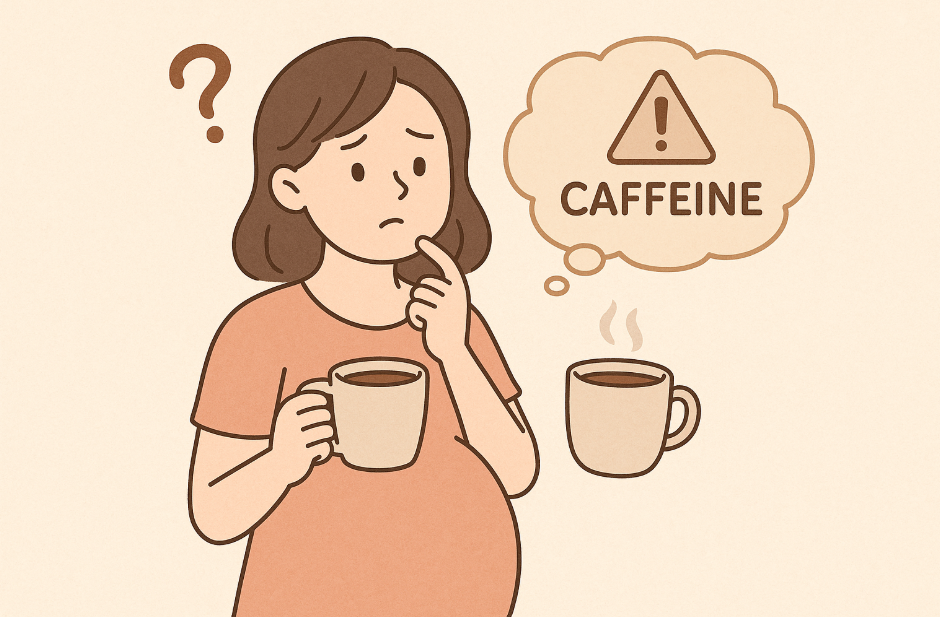 커피-마시길-고민하는-임산부