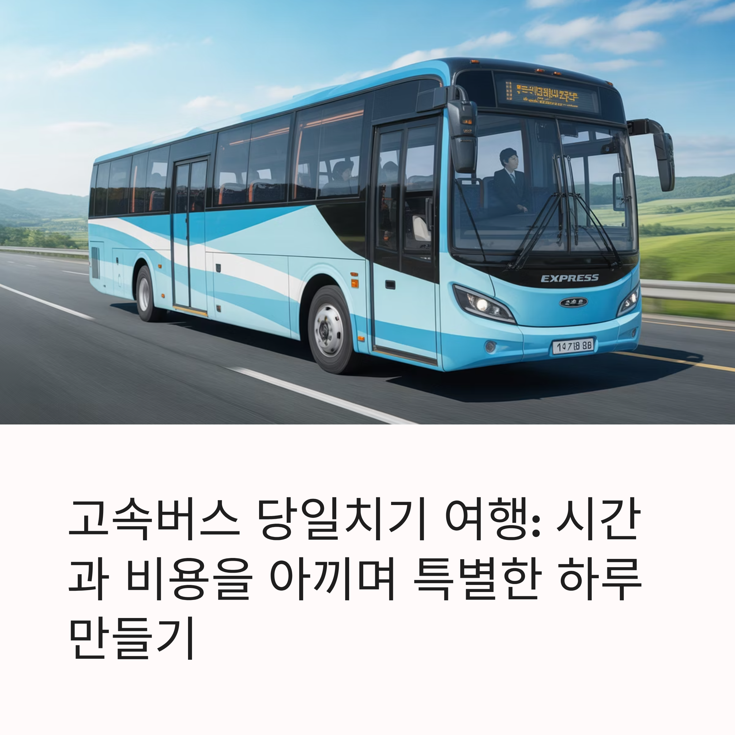 고속버스로 갈 수 있는 당일 여행지